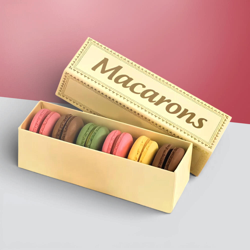 custom macaron boxes with logo